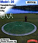 Model 20 - Misina Torba İp Serpme Ağ - 5 Kg