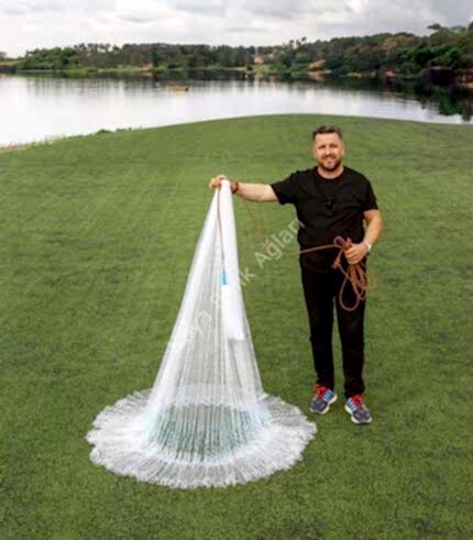 Zincirli İp Örgü Serpme Ağ 5 Kg