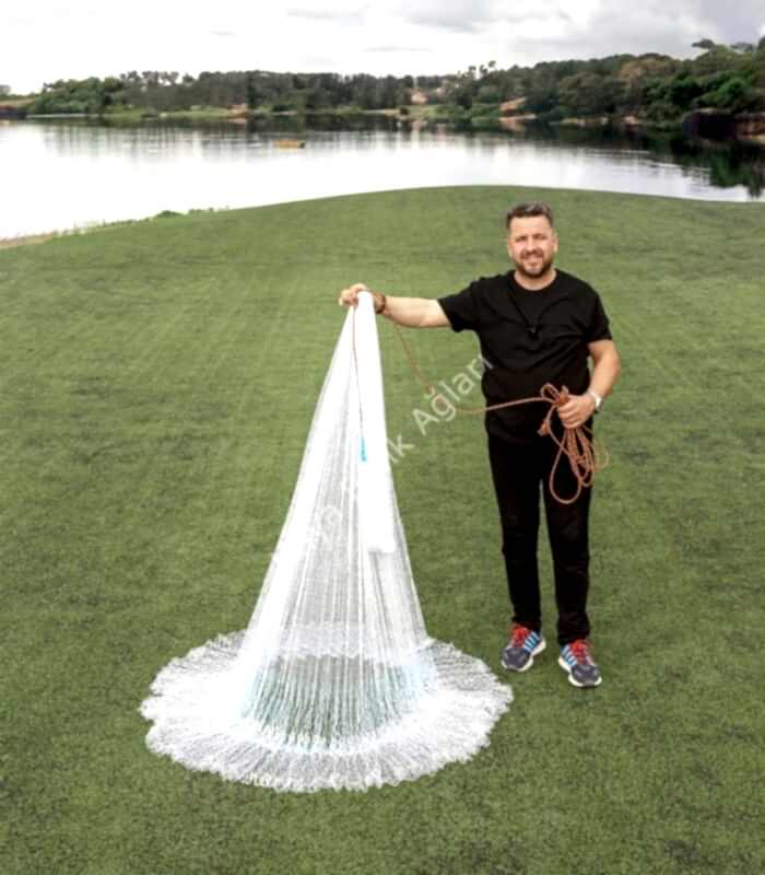 Zincirli İp Örgü Serpme Ağ 5 Kg